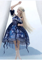 Jellyfish Shell Original Elegant Lolita Blue Lolita JSK Princess Dress