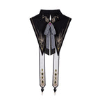 Military Lolita Cloak Dress Set White Black Embroider Ensemble