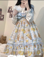 Lemon Puppy Lolita JSK Dress Sweet Bow