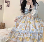 Lemon Puppy Lolita JSK Dress Sweet Bow