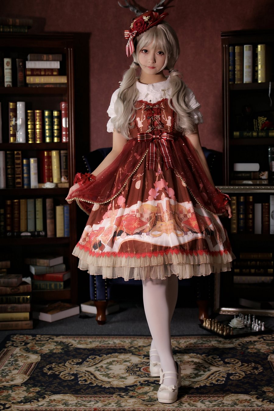 Light Red Pink Sweetheart Cute Sleeveless JSK OP Lolita Dress