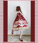Light Red Pink Sweetheart Cute Sleeveless JSK OP Lolita Dress