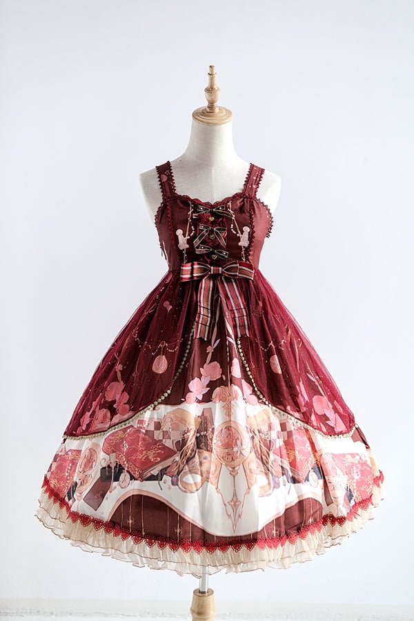 Light Red Pink Sweetheart Cute Sleeveless JSK OP Lolita Dress