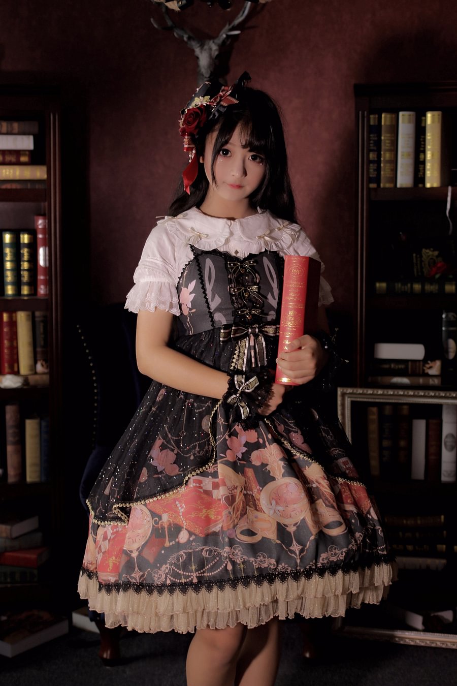 Light Red Pink Sweetheart Cute Sleeveless JSK OP Lolita Dress