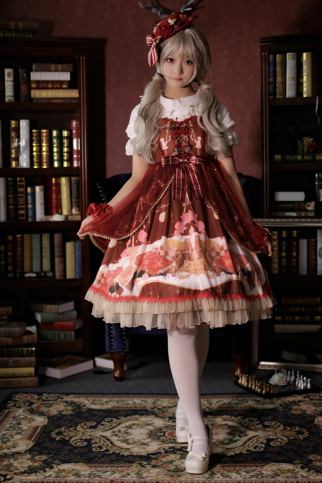 Light Red Pink Sweetheart Cute Sleeveless JSK OP Lolita Dress