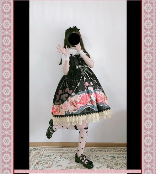 Light Red Pink Sweetheart Cute Sleeveless JSK OP Lolita Dress