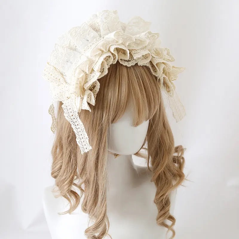 Lolita Accessories Headwear French Lace Elegant Hairband Hair Accessories