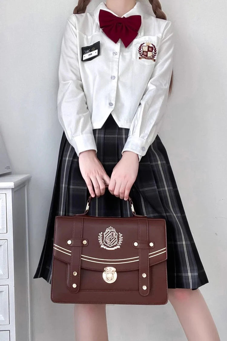 Inspired by the nostalgic elegance of vintage libraries and the whimsical charm of old-school academia, this backpack blends scholarly sophistication with Lolita sweetness. The rich black and brown tones evoke leather-bound books and aged parchment, while playful details like lace and bows add a touch of fantasy to classic design.