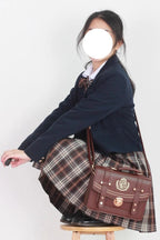 Inspired by the nostalgic elegance of vintage libraries and the whimsical charm of old-school academia, this backpack blends scholarly sophistication with Lolita sweetness. The rich black and brown tones evoke leather-bound books and aged parchment, while playful details like lace and bows add a touch of fantasy to classic design.
