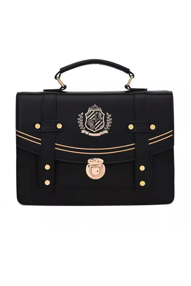 Inspired by the nostalgic elegance of vintage libraries and the whimsical charm of old-school academia, this backpack blends scholarly sophistication with Lolita sweetness. The rich black and brown tones evoke leather-bound books and aged parchment, while playful details like lace and bows add a touch of fantasy to classic design.