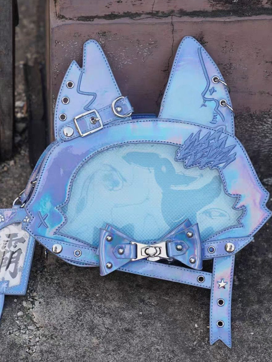 Design Concept:

This bag playfully merges Gothic mystery with feline charm, inspired by the enigmatic elegance of black cats and Victorian-era curiosities. The cat ear design adds a touch of playful rebellion, while the bow and print details balance sweetness and shadow, creating a piece that feels both mischievous and refined.