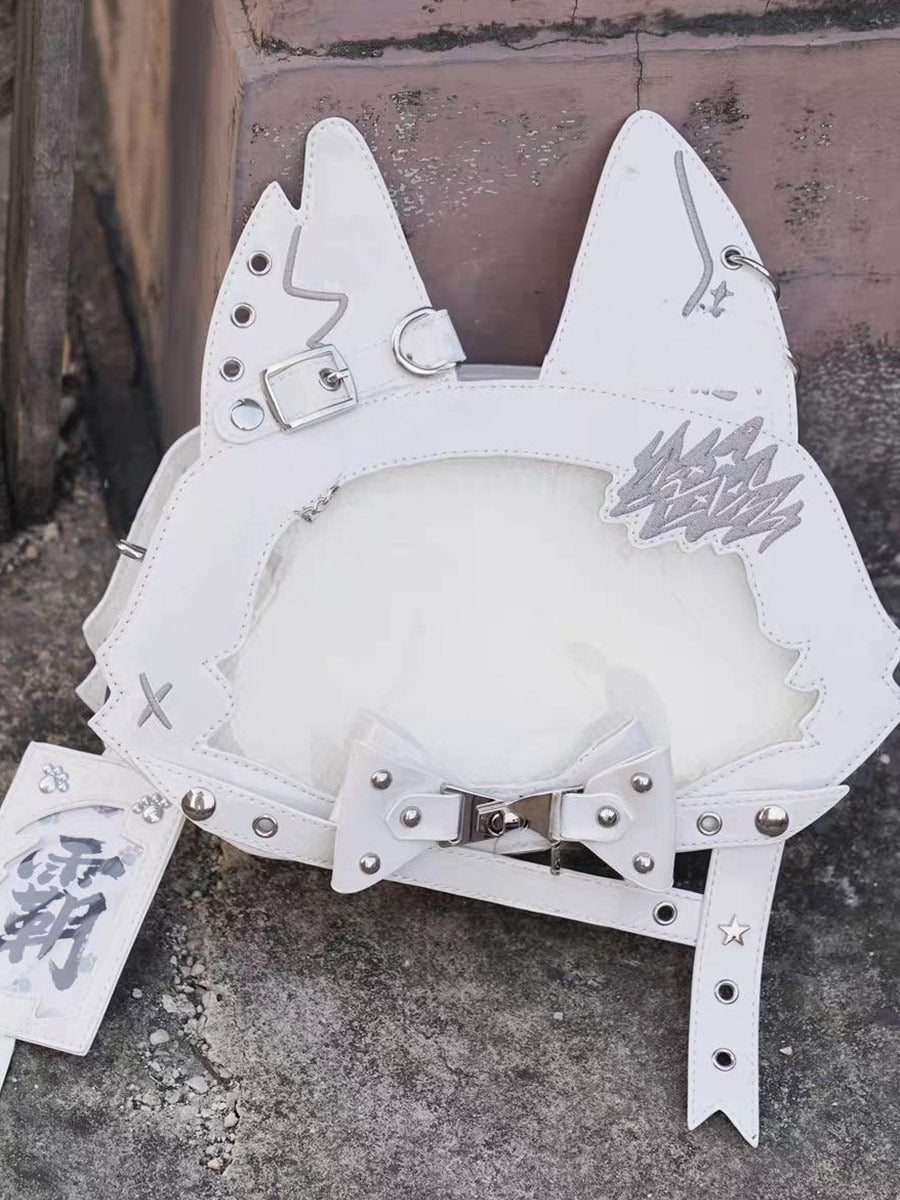 Design Concept:

This bag playfully merges Gothic mystery with feline charm, inspired by the enigmatic elegance of black cats and Victorian-era curiosities. The cat ear design adds a touch of playful rebellion, while the bow and print details balance sweetness and shadow, creating a piece that feels both mischievous and refined.