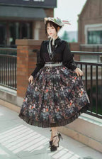 Design Concept:
This Lolita long-sleeve blouse, available in black and white, features a delicate floral print that combines classic elegance with a sweet, charming Lolita style. Crafted from soft and breathable fabric, it offers a comfortable fit while maintaining a refined silhouette. Perfect for daily wear, tea parties, or casual Lolita gatherings, the blouse pairs beautifully with skirts, jumpers, or layered outfits to create versatile Lolita ensembles.