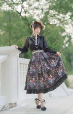Design Concept:
This Lolita long-sleeve blouse, available in black and white, features a delicate floral print that combines classic elegance with a sweet, charming Lolita style. Crafted from soft and breathable fabric, it offers a comfortable fit while maintaining a refined silhouette. Perfect for daily wear, tea parties, or casual Lolita gatherings, the blouse pairs beautifully with skirts, jumpers, or layered outfits to create versatile Lolita ensembles.
