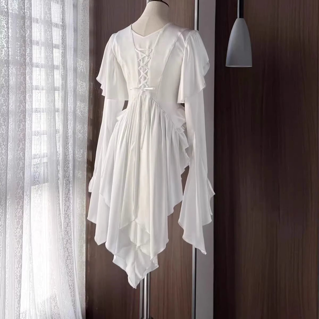 This Lolita blouse masterfully merges vintage elegance with medieval charm, crafted in a striking prince-style design. Rendered in timeless black and white, it features meticulous tailoring for a structured yet comfortable loose fit. Ideal for layering, cosplay, or themed events, it pairs effortlessly with skirts or trousers. This piece embodies dark romanticism, blending historical inspiration with contemporary Gothic Lolita sophistication for a truly versatile statement.