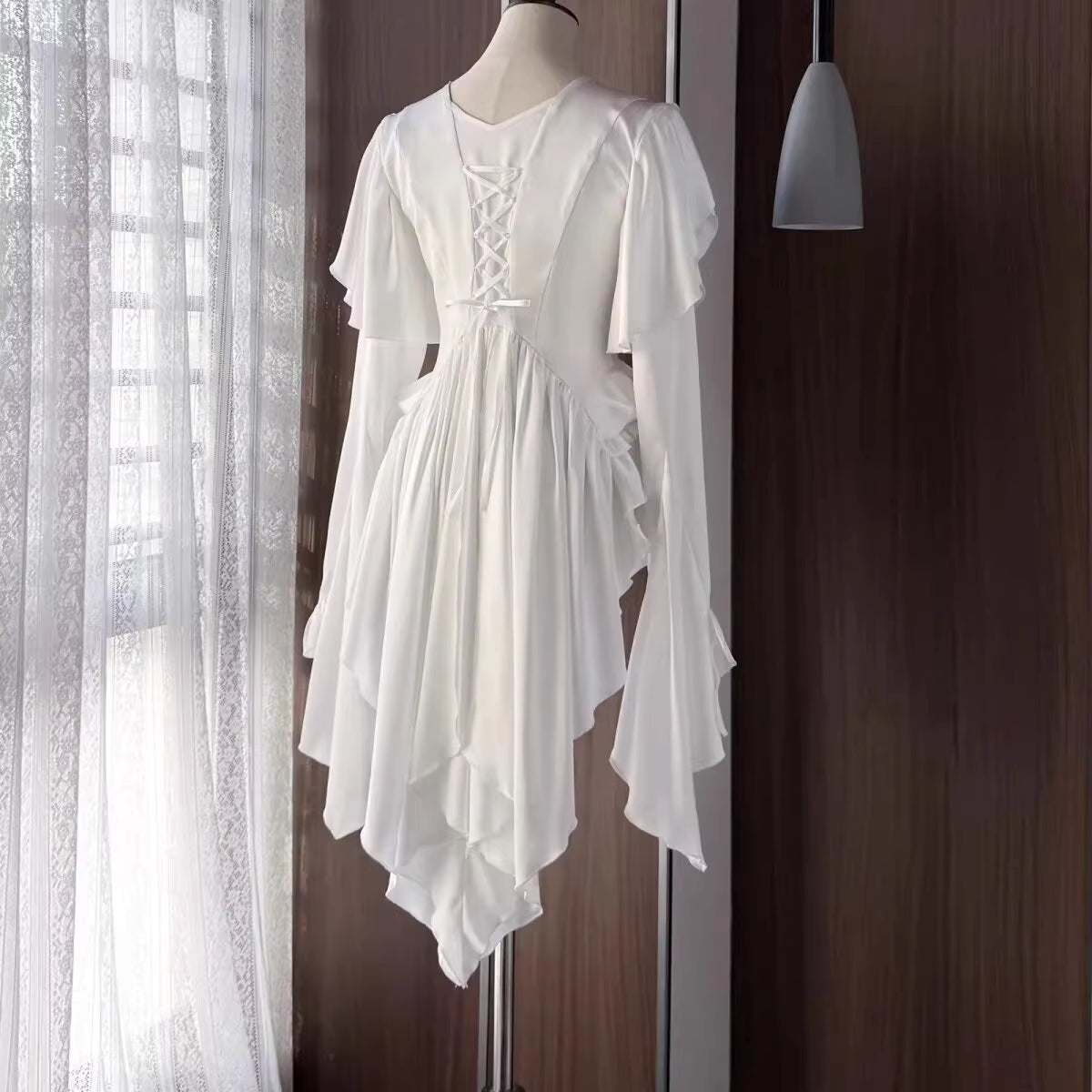 This Lolita blouse masterfully merges vintage elegance with medieval charm, crafted in a striking prince-style design. Rendered in timeless black and white, it features meticulous tailoring for a structured yet comfortable loose fit. Ideal for layering, cosplay, or themed events, it pairs effortlessly with skirts or trousers. This piece embodies dark romanticism, blending historical inspiration with contemporary Gothic Lolita sophistication for a truly versatile statement.