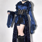 This Lolita blouse masterfully merges vintage elegance with medieval charm, crafted in a striking prince-style design. Rendered in timeless black and white, it features meticulous tailoring for a structured yet comfortable loose fit. Ideal for layering, cosplay, or themed events, it pairs effortlessly with skirts or trousers. This piece embodies dark romanticism, blending historical inspiration with contemporary Gothic Lolita sophistication for a truly versatile statement.