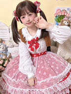 Crafted from soft cotton, this classic blouse features a charming Peter Pan collar adorned with a delicate bow. Rendered in versatile black, white, and peach, its breathable fabric and sweet design offer comfort for daily wear. The timeless elegance makes it perfect for layering under jumpers or dresses, blending practicality with romantic Lolita charm for year-round coordinations.