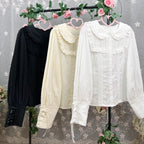 Design Concept:
This Lolita blouse is crafted from soft, breathable cotton, featuring a charming stand collar and long sleeves for a refined yet sweet look. Available in&nbsp;Beige, Black, and White, it combines classic Lolita elegance with a playful, doll-like aesthetic. The tailored silhouette and delicate detailing make it perfect for layering under jumpers, dresses, or wearing on its own for daily outings or tea parties.