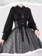 Design Concept:
This Lolita blouse is crafted from soft, breathable cotton, featuring a charming stand collar and long sleeves for a refined yet sweet look. Available in&nbsp;Beige, Black, and White, it combines classic Lolita elegance with a playful, doll-like aesthetic. The tailored silhouette and delicate detailing make it perfect for layering under jumpers, dresses, or wearing on its own for daily outings or tea parties.