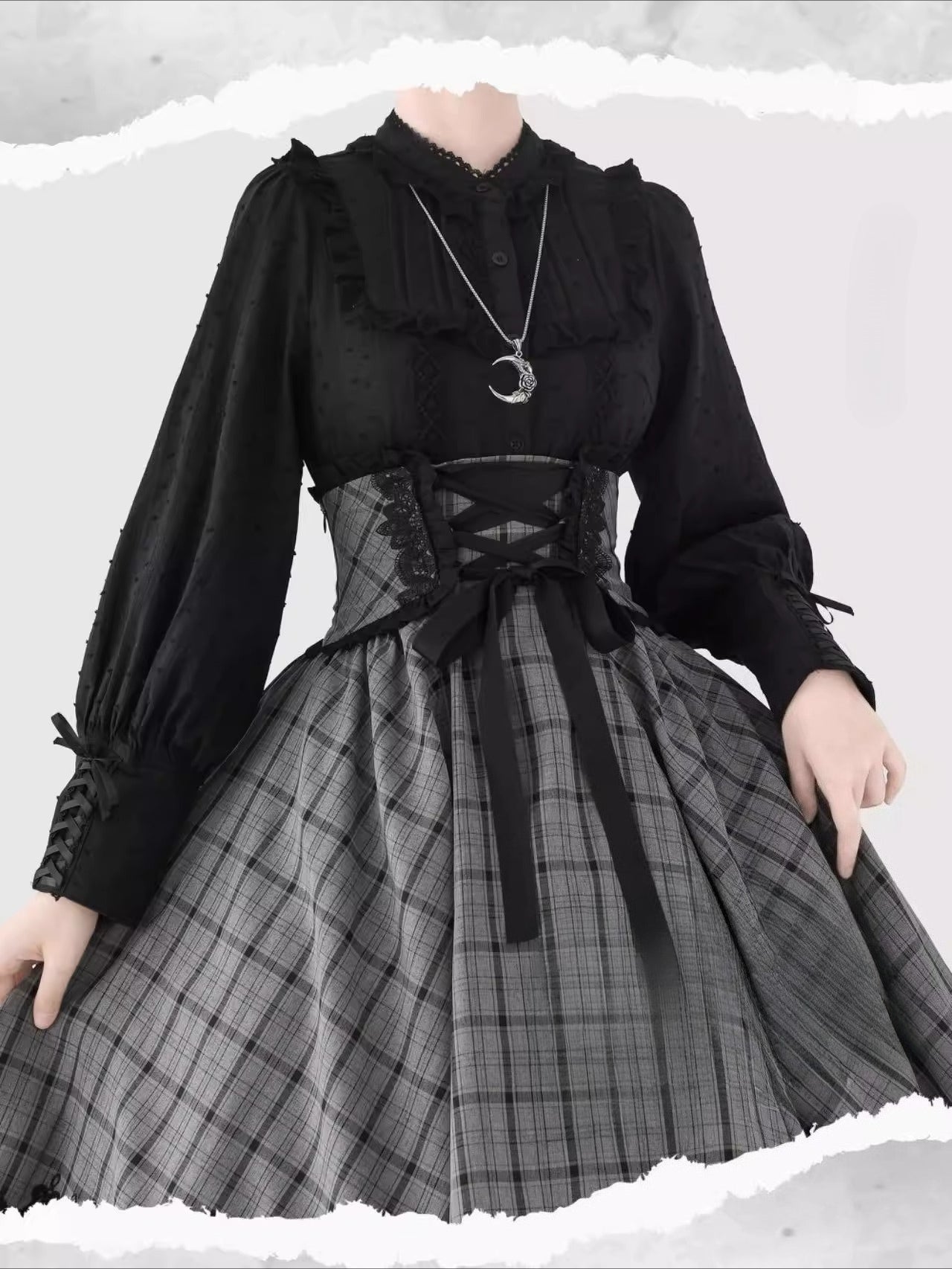 Design Concept:
This Lolita blouse is crafted from soft, breathable cotton, featuring a charming stand collar and long sleeves for a refined yet sweet look. Available in&nbsp;Beige, Black, and White, it combines classic Lolita elegance with a playful, doll-like aesthetic. The tailored silhouette and delicate detailing make it perfect for layering under jumpers, dresses, or wearing on its own for daily outings or tea parties.
