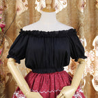 Design Concept:
This collection of Lolita blouses offers three stylish options, blending elegance with everyday versatility. The White Chiffon Lace Short Sleeve features delicate lace trims for a sweet, feminine touch. The Black Chiffon Simple Style and White Chiffon Simple Style provide minimalist elegance, perfect for layering or wearing as standalone pieces. All designs are crafted to complement Lolita outfits with a flattering cropped, high-waist silhouette.