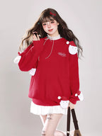 Inspired by the nostalgic charm of a classic Christmas snowman, this sweater embodies the warmth and joy of the holiday season. Crafted from premium soft knit fabric, its relaxed oversized silhouette ensures both comfort and style. The playful snowman motif, delicately embroidered, adds a touch of whimsical storytelling to the design. Perfect for cozy winter days, it blends festive elegance with everyday wearability, creating a piece that celebrates tradition while embracing modern comfort.