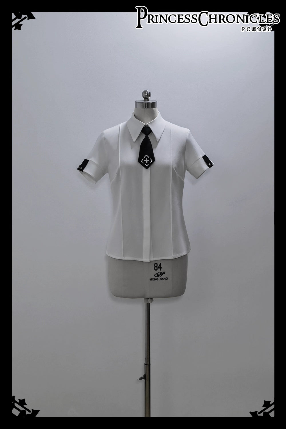 This stark white techwear shirt merges cyberpunk functionality with minimalist purity. Designed with modular seams, hidden pockets, and breathable performance fabric, it balances urban utility and sleek aesthetics. Angular cuts and asymmetrical details evoke digital frost, while the crisp white hue reflects a futuristic versatility—perfect for layered dystopian elegance or standalone statement.