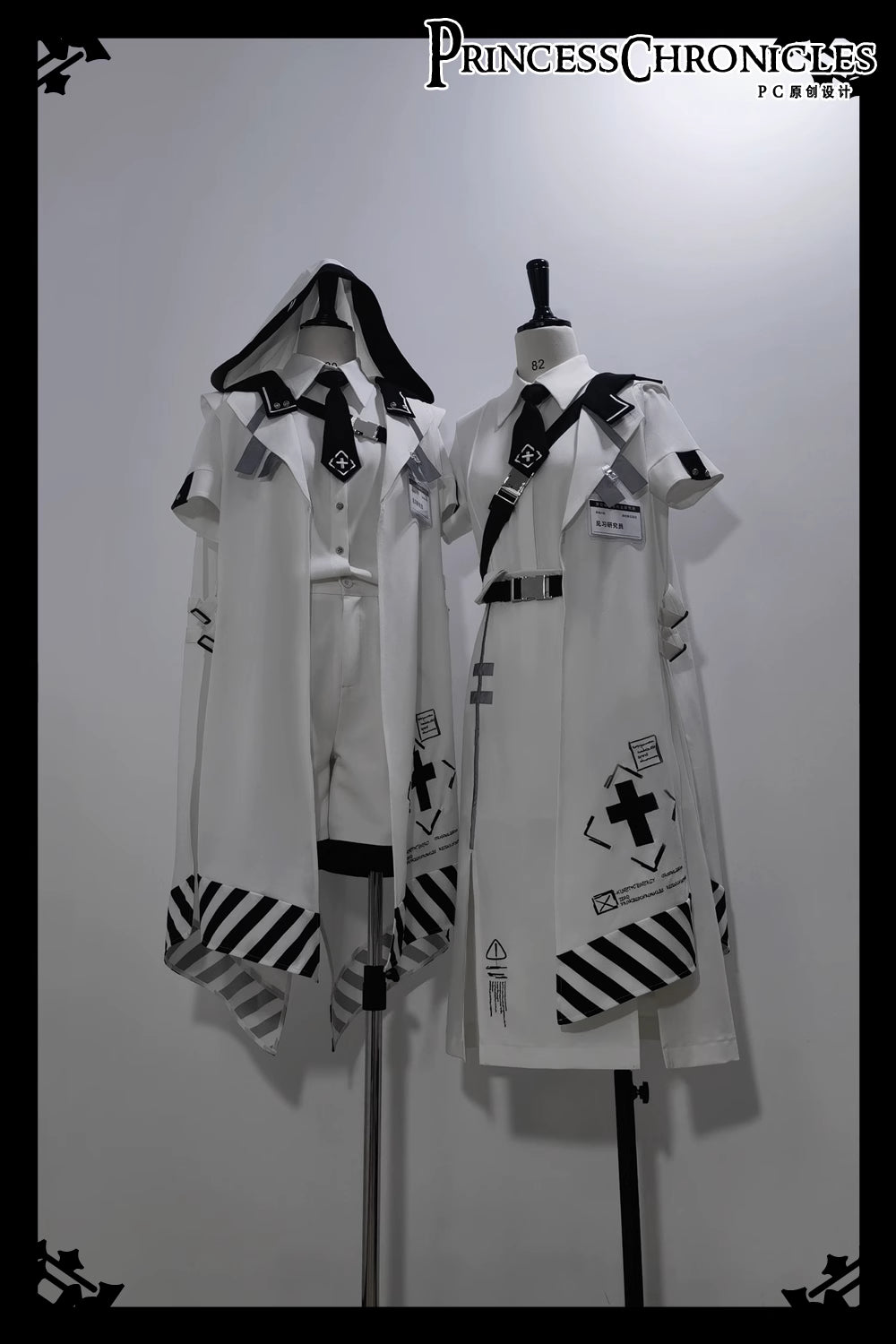 This stark white techwear shirt merges cyberpunk functionality with minimalist purity. Designed with modular seams, hidden pockets, and breathable performance fabric, it balances urban utility and sleek aesthetics. Angular cuts and asymmetrical details evoke digital frost, while the crisp white hue reflects a futuristic versatility—perfect for layered dystopian elegance or standalone statement.