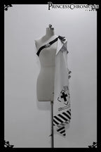 This stark white techwear shirt merges cyberpunk functionality with minimalist purity. Designed with modular seams, hidden pockets, and breathable performance fabric, it balances urban utility and sleek aesthetics. Angular cuts and asymmetrical details evoke digital frost, while the crisp white hue reflects a futuristic versatility—perfect for layered dystopian elegance or standalone statement.