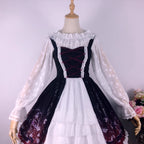 Design Concept:
This Lolita blouse features delicate lace-trimmed princess sleeves and an off-shoulder design, crafted as a versatile layering top for JSKs. The lightweight chiffon fabric ensures an elegant drape and refined silhouette, making it a stylish inner layer. Available in Black and White, it offers options for both classic sweet and Gothic-inspired Lolita outfits.