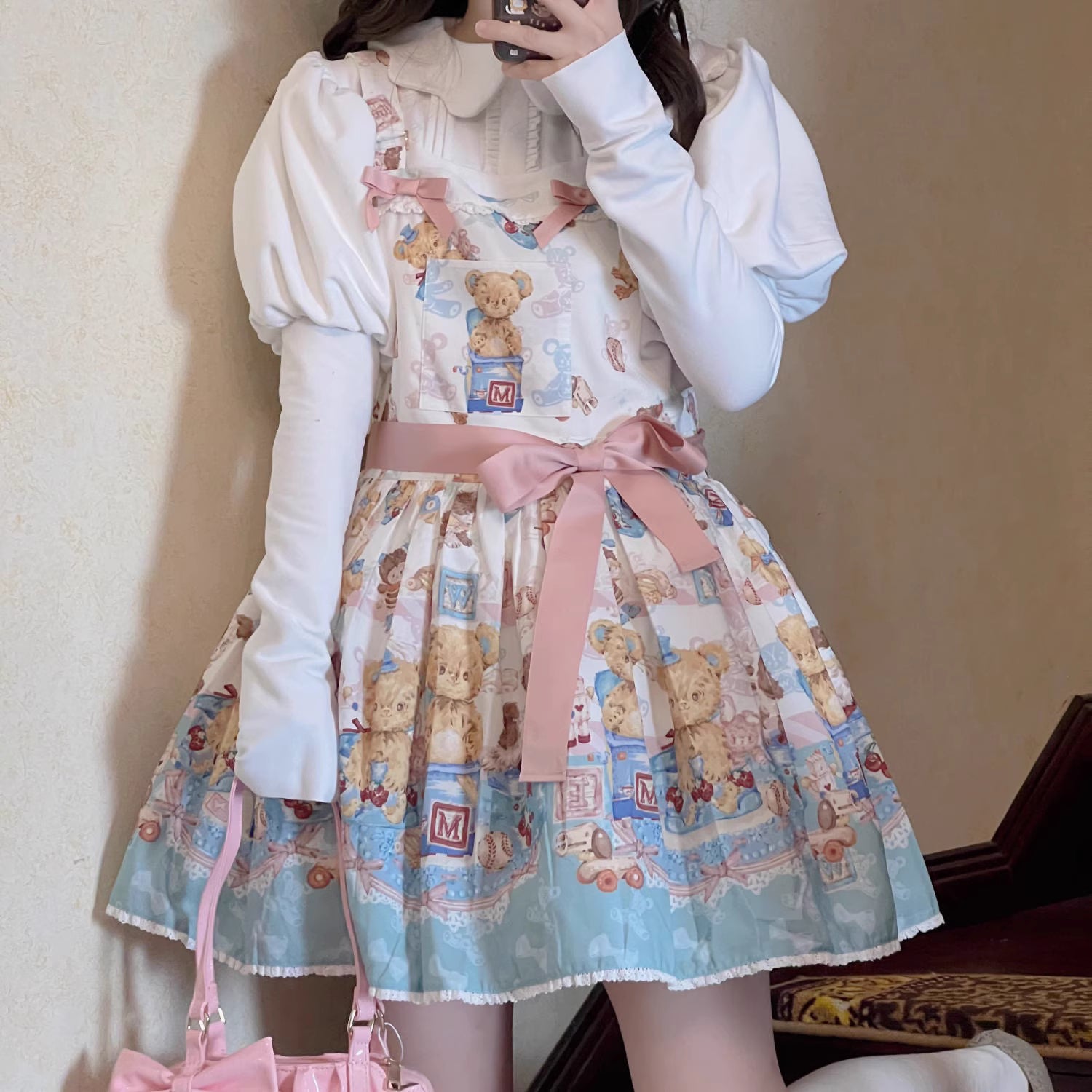 Indulge in sweet comfort with our Milk Puff Lolita blouse! This cozy fleece-lined top features an adorable Peter Pan collar trimmed with delicate lace, perfect for pairing with JSKs during cooler weather. The classic black and white color scheme offers versatile styling options for both classic and sweet Lolita coordinates. Designed for both warmth and style, this charming blouse combines kawaii aesthetics with practical comfort, making it your go-to choice for winter tea parties and festive gatherings.