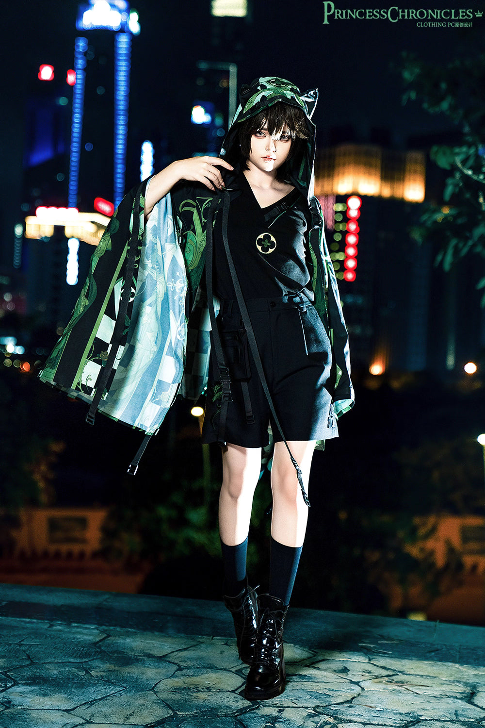 This graphic tee merges dystopian cyberpunk aesthetics with tactical streetwear energy. The "Night Command" design features glitch-art graphics and neon-infused typography, printed on premium cotton for urban comfort. Sharp, fragmented patterns reflect digital rebellion, while the minimalist black base ensures versatility for layered techwear styles. A statement piece for the digital frontier, blending virtual rebellion with tangible attitude.