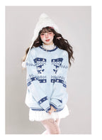 This unique cream and blue cardigan features a charming snowman Fair Isle pattern, blending whimsical holiday spirit with coziness. The relaxed open-front design offers effortless layering versatility. Crafted from soft, premium knit, it provides luxurious comfort for seasonal gatherings or casual wear. A perfect fusion of nostalgic craftsmanship and contemporary comfort for those seeking understated yet distinctive holiday style.