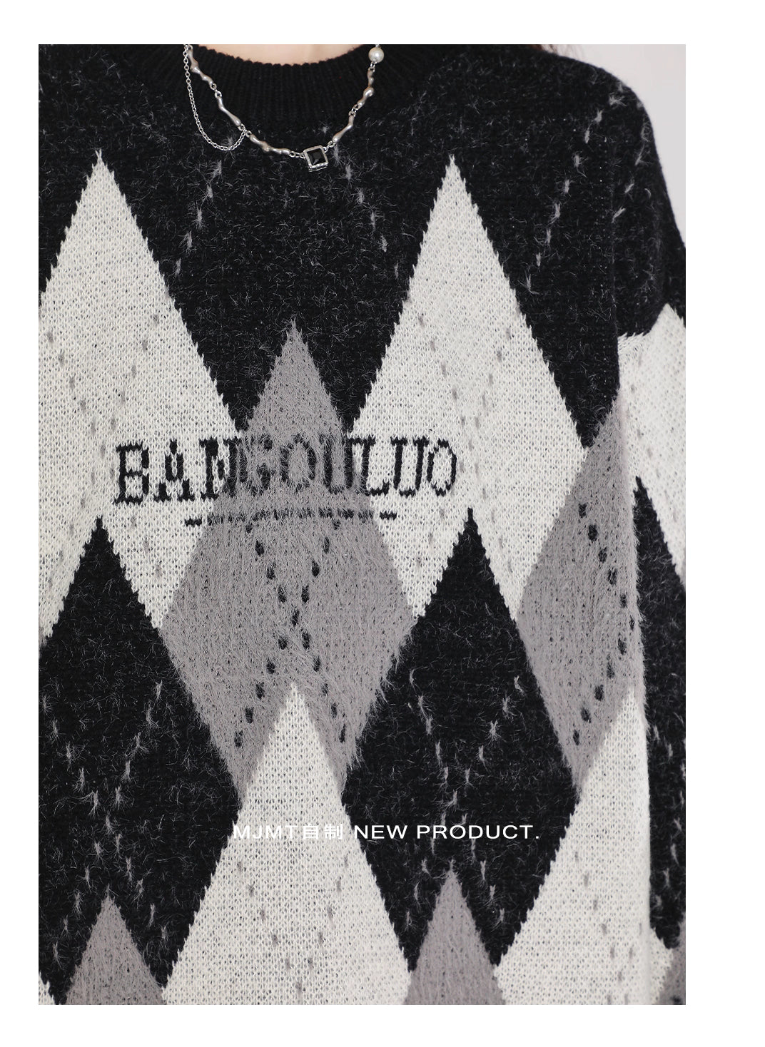 This sweater blends nostalgic charm with modern comfort. The classic fair isle pattern and retro colorblock design evoke a cozy, festive spirit. Crafted from soft, high-quality yarn, its relaxed oversized fit and crewneck offer effortless style and warmth. Perfect for holiday gatherings or casual winter days, it's a versatile piece that adds a touch of timeless, whimsical charm to any seasonal wardrobe, making every moment feel both special and comfortably laid-back.
