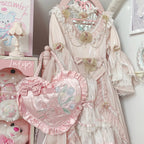 Lolita Bow Love Bag Embroidery Bag Handbag Girls Gift