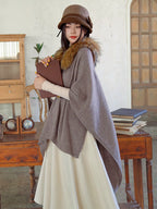 Design Concept:
Embrace timeless elegance with this Lolita Coat Black Camel Wool Knit Shawl Cape Winter Outerwear. Crafted from a warm wool-blend knit, this versatile cape features a refined shawl design paired with a detachable eco-friendly fur collar for added luxury and practicality. The flowing silhouette drapes gracefully, making it easy to layer over Lolita dresses or daily outfits. Perfect for cold weather, the cape combines warmth and sophistication, offering both comfort and a statement-making styl