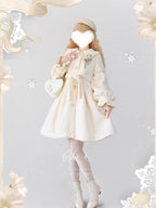 Lolita Coat Christmas White Plush Sweet Teddy Fleece Jacket Petite Winter Outerwear