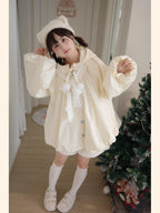 Product Description:
This Lolita coat in soft cream and calming blue is designed for all-season wear, featuring a cozy hood and plush, warm fabric that ensures comfort and style. The loose, cape-like silhouette gently drapes over the body, giving a relaxed yet elegant appearance. Perfect for daily outings, tea parties, or casual Lolita gatherings, this coat blends functionality with a whimsical aesthetic, making it a charming addition to any wardrobe.