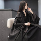 Lolita Coat Gothic Witch Cape Black Hanfu Unisex Cloak for Dark Cosplay Halloween