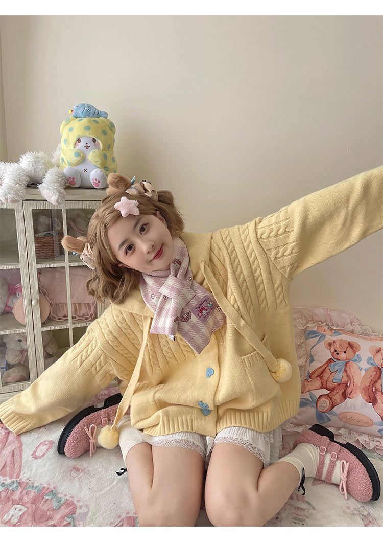 Design Concept:
Embrace a cozy, casual Lolita look with this multicolor hooded knit cardigan. Crafted from soft, high-quality yarn, the open-front design and relaxed fit provide comfort and ease of movement, while the cute hood adds a playful touch. Perfect for daily wear, casual outings, or tea party gatherings, this cardigan combines vintage charm with modern comfort for a versatile wardrobe staple.
