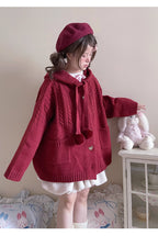 Design Concept:
Embrace a cozy, casual Lolita look with this multicolor hooded knit cardigan. Crafted from soft, high-quality yarn, the open-front design and relaxed fit provide comfort and ease of movement, while the cute hood adds a playful touch. Perfect for daily wear, casual outings, or tea party gatherings, this cardigan combines vintage charm with modern comfort for a versatile wardrobe staple.