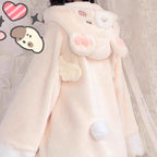 Lolita Coat Sleepy Bear Warm Thick Plush Outerwear Women Autumn Winter