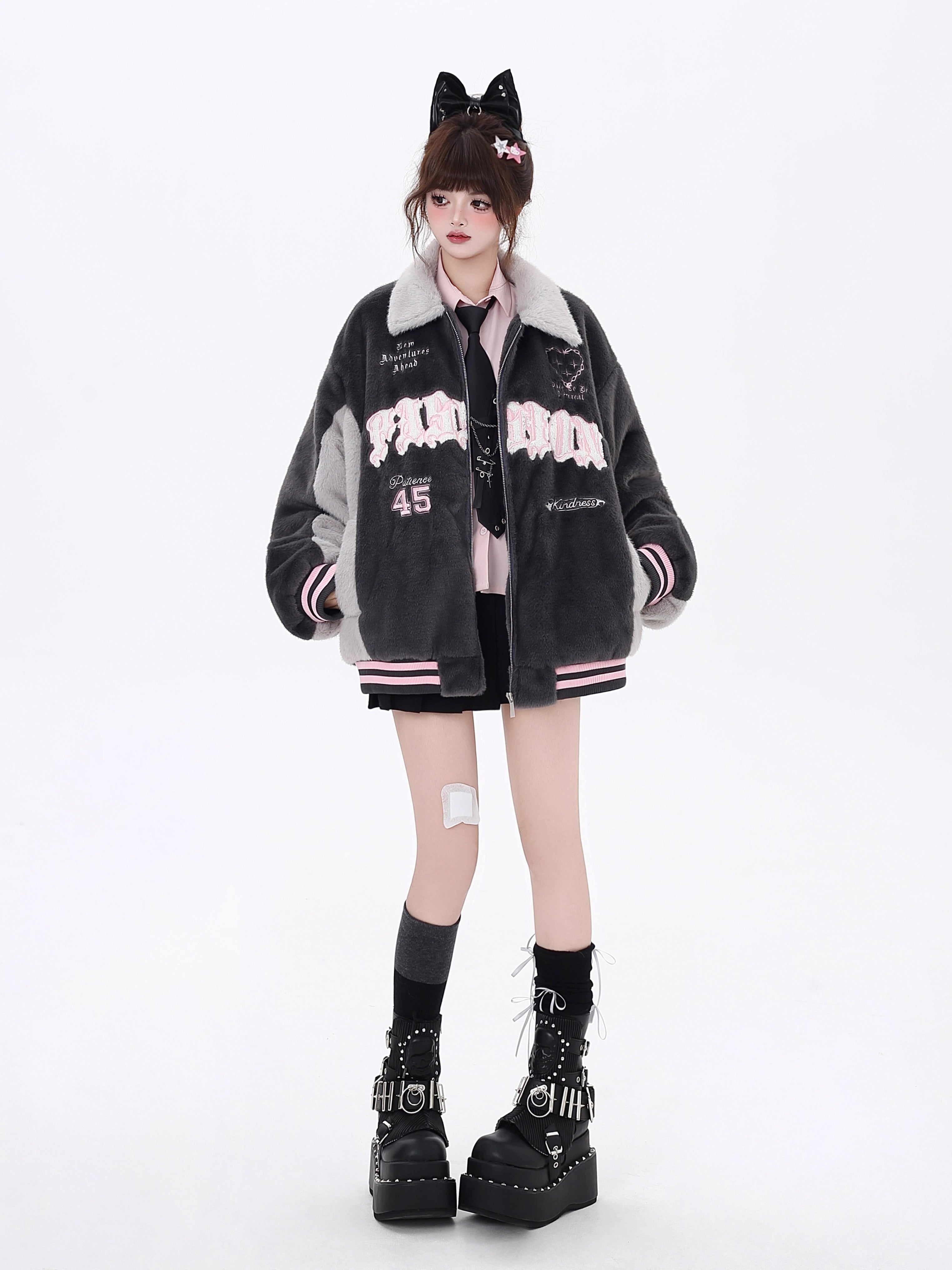 Inspired by classic Ivy League style, this jacket combines vintage charm with modern warmth. It features premium sherpa lining, bold color-blocking, and intricate embroidered details for a touch of sophistication. The quilted construction and cozy fit make it perfect for crisp winter days on campus or in the city. Timeless, rugged, and effortlessly cool.