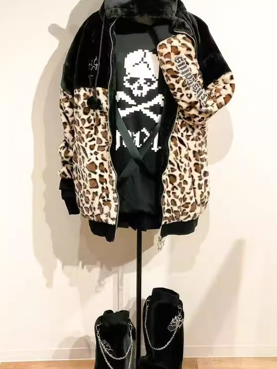 Embrace the edge of Harajuku Goth with this striking skeleton hoodie. Featuring iconic cross-body straps and a haunting heart bone design, this heavyweight jacket merges punk rebellion with streetwise comfort. The bold blue and white color scheme makes a dramatic statement, while premium fabrics ensure warmth during colder seasons. Perfect for expressing alternative style, this piece captures the essence of dark youth culture with its intricate graphics and unmistakable silhouette, ideal for concerts, night