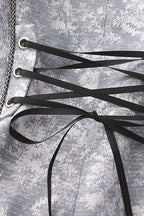 Inspired by the fusion of Victorian elegance and industrial steam-powered innovation, this coat reimagines aristocratic tailoring with avant-garde Lolita aesthetics. The sleeveless design emphasizes structured shoulders and a sharp silhouette, evoking the commanding presence of a fantasy prince. Details like faux gear motifs and metallic accents pay homage to steampunk craftsmanship, while the grey wool blend fabric bridges classic sophistication and futuristic charm.