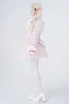 "Winter Enchantment" — This coat draws inspiration from the cozy elegance of a frost-kissed forest, where the warmth of woodland creatures meets the timeless charm of Lolita fashion. Designed to evoke the magic of winter tales, it blends practicality with fantasy—perfect for those who wish to carry a touch of storybook wonder into the colder seasons.
