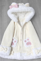Designed for everyday whimsy, this coat blends playful Lolita charm with cozy casual wear. The adorable cat ears and delicate bow accents evoke a touch of fantasy, while the vibrant tri-color print (yellow, pink, blue) adds youthful energy. Crafted with soft fabrics and a relaxed hooded silhouette, it offers both comfort and style—perfect for transforming ordinary days into moments of sweet, lighthearted elegance.
