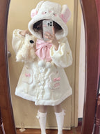 Lolita Fleece Coat Cute Coat Bunny Puppy Lolita Cotton Coat