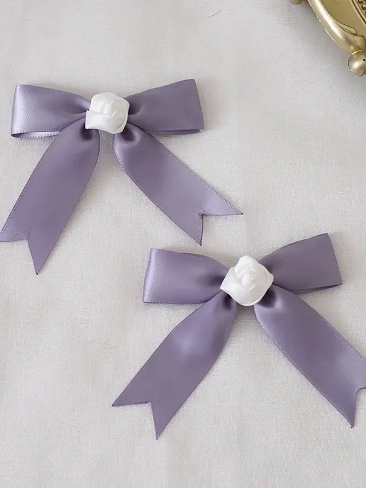 Lolita Hair Accessories Wisteria Floral Headband KC Hat Bow Hair Clips
